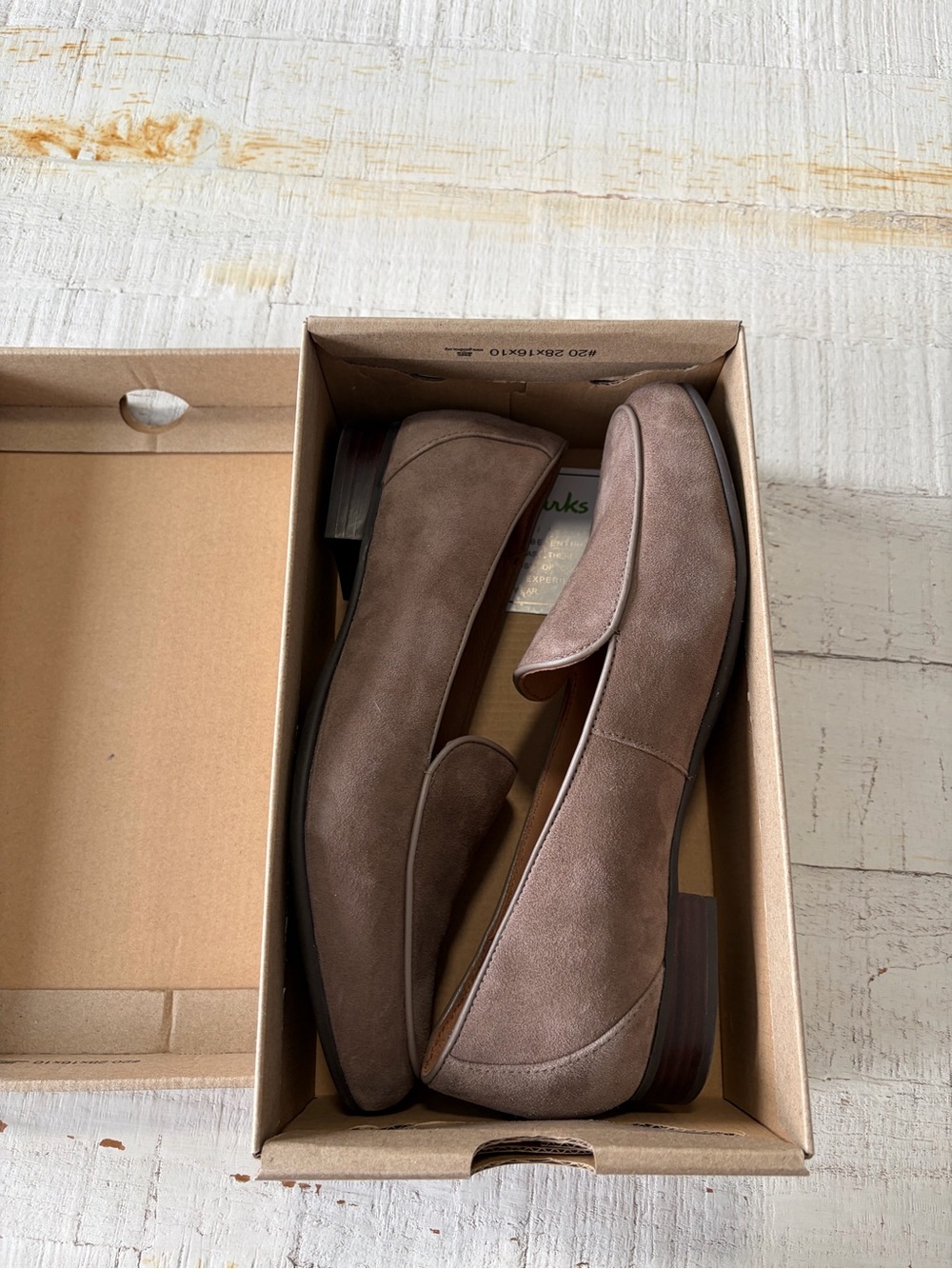 Clarks Un Blush Ease Loafers NEW size 9 in Pebble Suede Unstructured Comfort - Picture 12 of 14